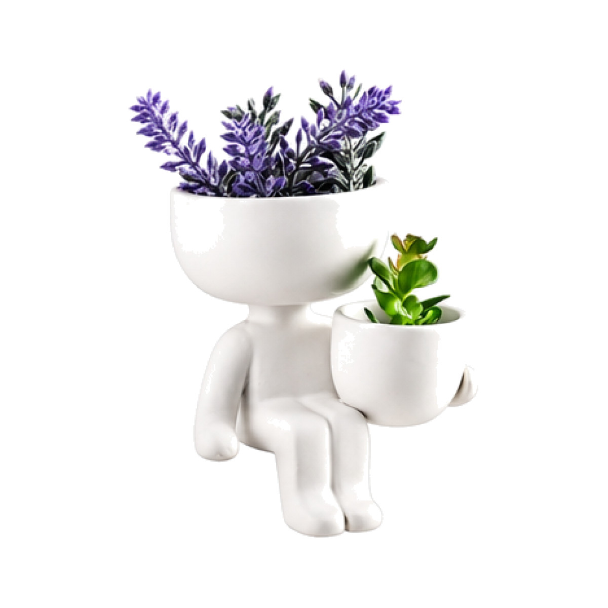 Ceramic Figure Succulent Pot